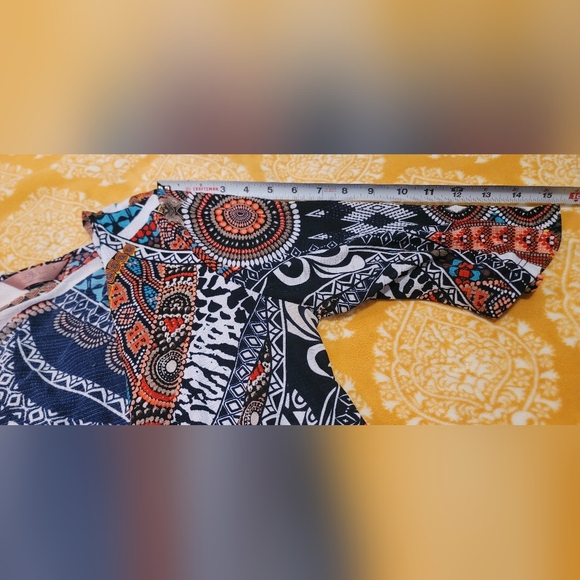 SJS Bohemian Style Colorful Cardigan With Tassels Sz L - Picture 13 of 13